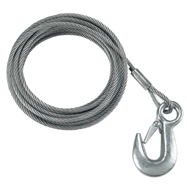 Fulton 3/16" x 25' Galvanized Winch Cable - 4,200 lbs. Breaking Strength WC325 0100
